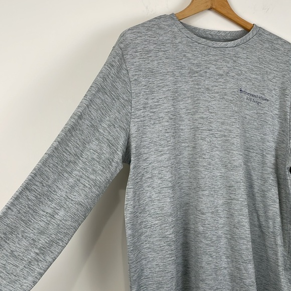 Vineyard Vines Men’s Performance Shirt Medium Gray Long Sleeve Key Largo - Picture 3 of 6